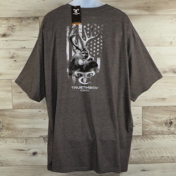 TRUETIMBER* Men's Short Sleeve Crew Neck Straight‎ Hem Pullover Tee Shirt~ 4XL - Picture 2 of 11